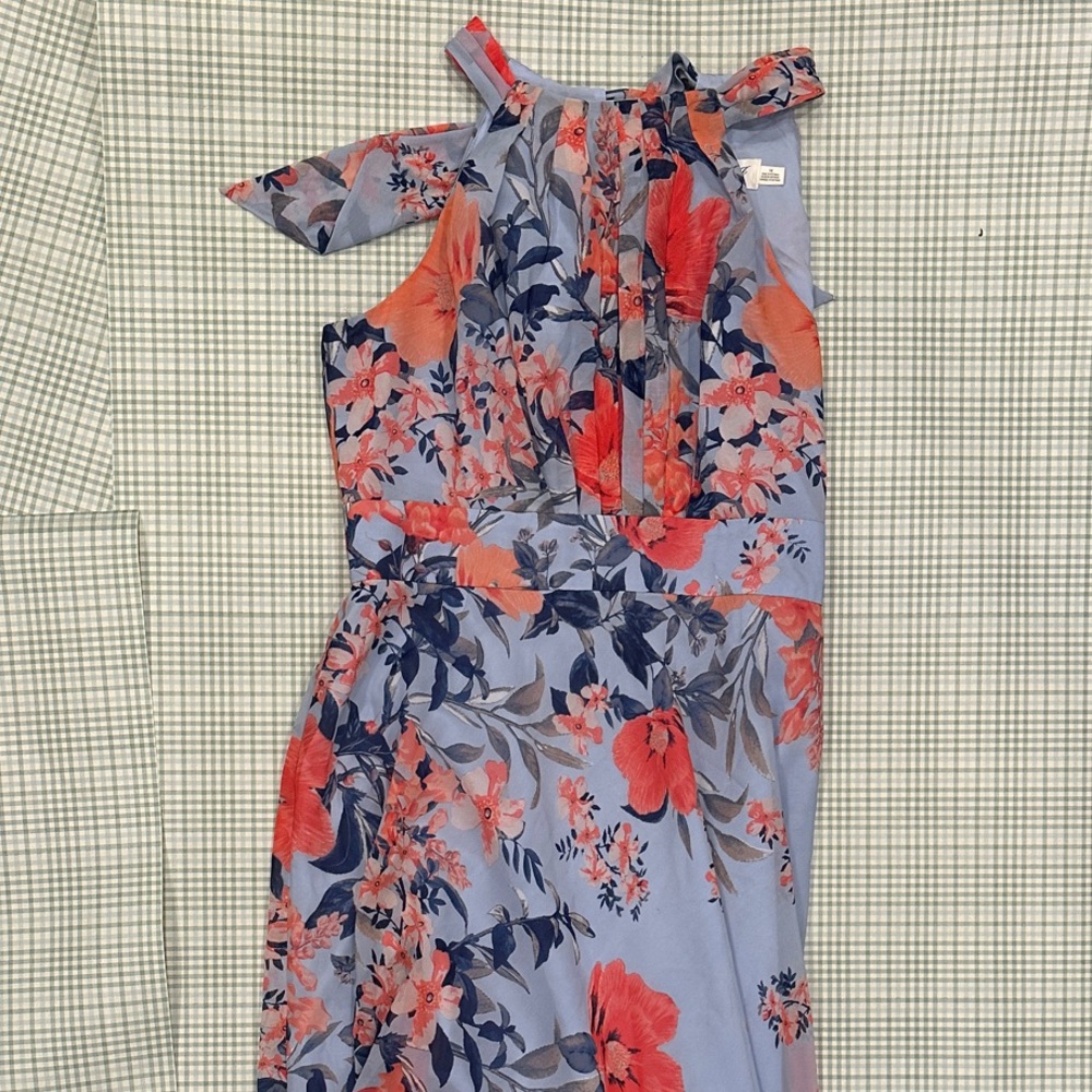 Floral Halter Neck Dress